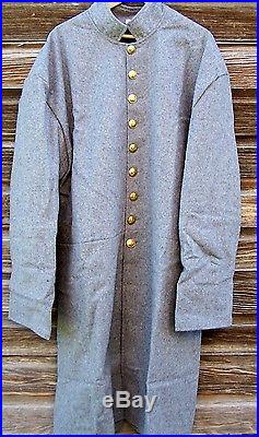 Civil war confederate single breasted frock coat   50