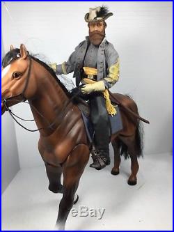 1/6 Sideshow Us CIVIL War Confederate Gen. J. E. B. Stuart & Horse Dragon DID Bbi