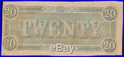 10 Cons Unc 1864 $20 Bills Confederate States Notes CIVIL War Currency T-67