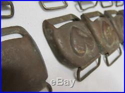 10 Old Rare Vintage Civil War Relic Confederate Brass Horse Harness Buckle Cover