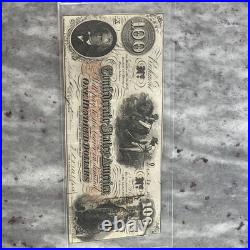 $100 1862 Confederate States Civil War Field Issue Banknote Currency T-41