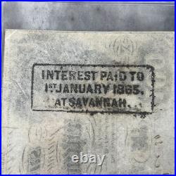 $100 1862 Confederate States Civil War Field Issue Banknote Currency T-41