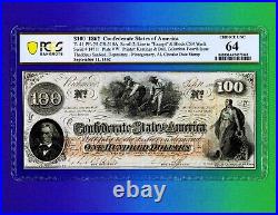 $100 Confederate Currency 1862 T-41 PF-25 CR-318 A CSA US Civil-War Note PCGS 64