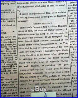 13th THIRTEENTH AMENDMENT Abolition of Slavery 1864 CONFEDERATE Civil War News