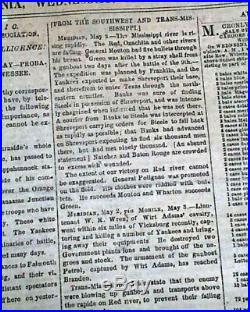 13th THIRTEENTH AMENDMENT Abolition of Slavery 1864 CONFEDERATE Civil War News