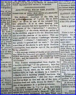 13th THIRTEENTH AMENDMENT Abolition of Slavery 1864 CONFEDERATE Civil War News