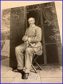 145 CIVIL War Confederate General Joe Johnston Engraved View 1866