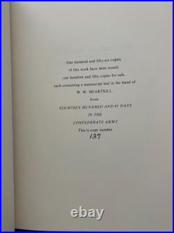 1491 Days in the Confederate Army-Limited Manuscript Edition 137 of 156