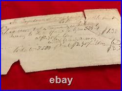 1526 Csa CIVIL War Confederate Petersburg Va City Ammunition Receipt 1864