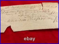 1526 Csa CIVIL War Confederate Petersburg Va City Ammunition Receipt 1864