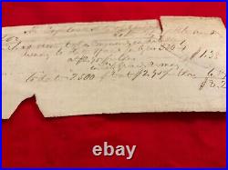 1526 Csa CIVIL War Confederate Petersburg Va City Ammunition Receipt 1864