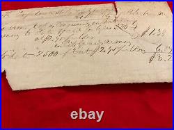 1526 Csa CIVIL War Confederate Petersburg Va City Ammunition Receipt 1864