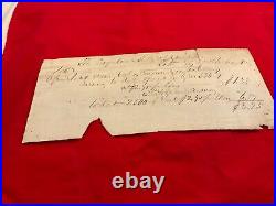 1526 Csa CIVIL War Confederate Petersburg Va City Ammunition Receipt 1864