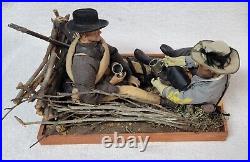 16/12 in Civil War diorama figures withbase JEB Stuart & Confederate infantryman