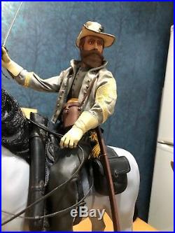 16 Dragon Sideshow US Civil War Confederate Gen J. E. B Stuart & Horse + Officer