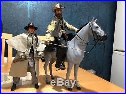 16 Dragon Sideshow US Civil War Confederate Gen J. E. B Stuart & Horse + Officer