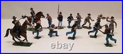 16 Ron Wall Tradition England CIVIL War Lead Soldiers Confederate Union Horses