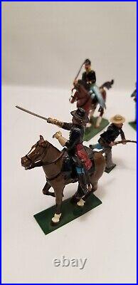 16 Ron Wall Tradition England CIVIL War Lead Soldiers Confederate Union Horses