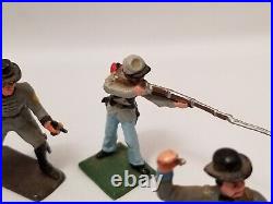 16 Ron Wall Tradition England CIVIL War Lead Soldiers Confederate Union Horses