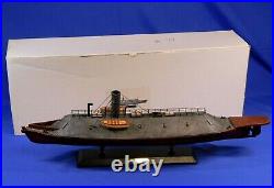 172-25mm American CIVIL War Confederate Css Virginia 1862 Battleship With Base