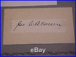 1800s Confederate John Calvin Brown Autographed Signed Cut Civil War Tennessee