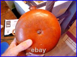 1800s Confederate or Napoleon-Related Gourd Canteen Turned Wood Spout Inscribed