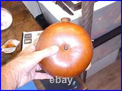 1800s Confederate or Napoleon-Related Gourd Canteen Turned Wood Spout Inscribed