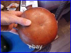 1800s Confederate or Napoleon-Related Gourd Canteen Turned Wood Spout Inscribed