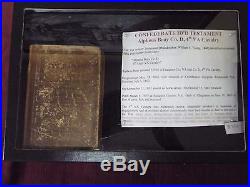 1846 Civil War Bible NT Confederate ID'd Alpheus Bray Co. D, 4th VA Calvary