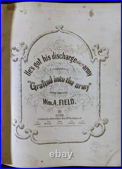 1850s-60s Bound Sheet Music with Confederate Civil War Content