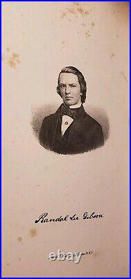 1853 Yale University Yearbook Randall Lee Gibson Confederate General Civil War