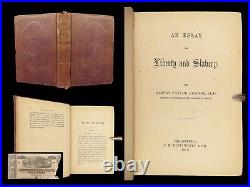 1856 Liberty & Slavery 1ed Confederate Bledsoe anti Slave Abolition Civil War