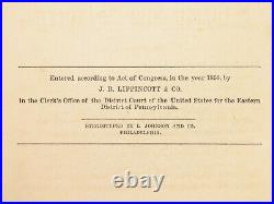 1856 Liberty & Slavery 1ed Confederate Bledsoe anti Slave Abolition Civil War