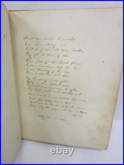 1860-70 Blackland Miss. Confederate Civil War Autograph/Poem Book-Soldiers Named