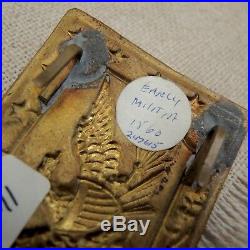 1860 US Militia Eagle Brass Belt Buckle Waist Plate Badge Civil War Confederate