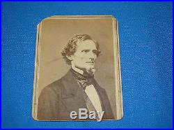 1860's CIVIL WAR CDV, Confederate President, JEFFERSON DAVIS, Brady (#21)