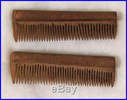 1860's CIVIL WAR HAND CARVED WOODEN COMB BY AN IDENTIFIED CONFEDERATE SOLDIER