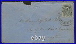 1860's Civil War Confederate Cover Hanover CH to Family of General W Wickham