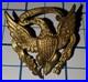 1860s CIVIL WAR Confederate Army Jeff Davis Hat Badge Infantry #2 Military Brass