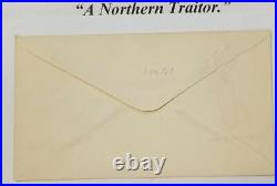 1860s CIVIL WAR UNCLE SAM NORTHERN TRAITOR CONFEDERATE CSA PATRIOTIC COVER VF