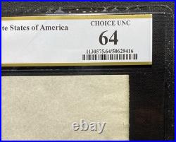 1860s CSA WATERMARKED CONFEDERATE STATES PAPER BLOCK CIVIL WAR, PCGS Ch UNC 64