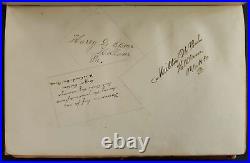 1860s antique AUTOGRAPH ALBUM york pa SMYSER who was civil war confederate gen