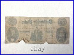 1861 $10 Ten Dollars Confederate Civil War Currency T 25 Hunter & Memminger cd