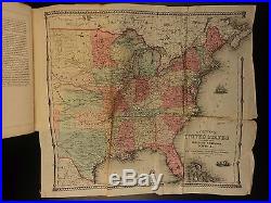 1861 1ed Southern Rebellion American CIVIL WAR Rare CONFEDERATE MAP & Generals