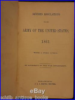 1861 1st ed US Army Regulations CIVIL WAR Confederate South Carolina OWNED CSA