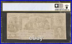 1861 $20 Confederate States Contemporary Counterfeit CIVIL War Note Ct20 Pcgs 58