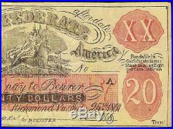 1861 $20 Female Riding Deer Confederate States Bogus Note CIVIL War Money Ct-xxi