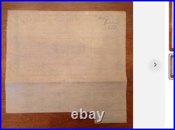 1861 $500 Confederate States of America Bond -CSA Civil War Bond Cr 7 / Ball 6