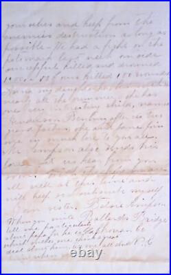 1861 Ballard's Bridge, N. C, Civil War content Confederate letter
