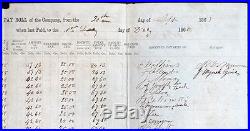 1861 CONFEDERATE Florida CIVIL WAR Muster Roll CSA NAVY COAST GUARD Document